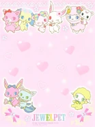 Jewelpets on a paper sheet. 2