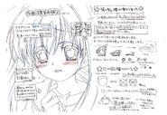 Concept art of Akari's eyes in tears.