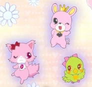 Garnet, King and Rin close-up.