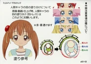 Characters eyes concept art for Jewelpet Magical Change.