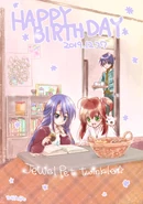 "Happy birthday Alma, Yuuma and Labra !" 2019 artwork. (Source)