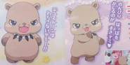Extact pictures of Coal's artworks from Jewelpet official character books.