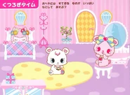 Labra, Rosa and Angela relaxing in a cute bedroom.