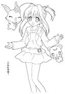 Akari's coloring picture.