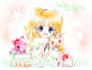 "Happy birthday Miria !" 2019 artwork where she appears a little older. (Source)