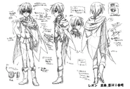 Leon's apperance concept art.