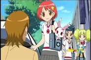 Aoi and Minami waiting for Rinko.