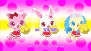 Garnet, Ruby and Sapphie in Jewelpet Happiness opening.