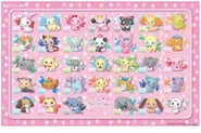 HD illustration of most of the Jewelpets with their gems.