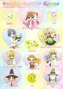 Page presenting the characters in a Jewelpet Twinkle☆ coloring book. 2