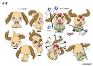 Io reference sheet in Jewelpet season 1.