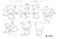 Leon's jewelpet parnter, Dian concept art.