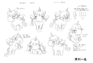 Alma's jewelpet parnter, Opal concept art.