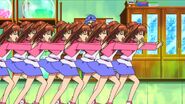 Akari and her clones running around.