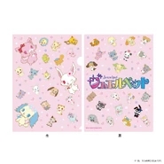 Illustration with all Jewelpets for a wallet design.