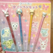 Jewelpet felt pen with figurine.