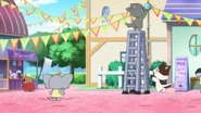 Some Jewelpets-looking villagers preparing a market.