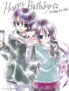 "Happy birthday Alma, Yuuma and Labra !" 2016 artwork. (Source)