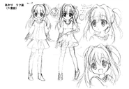 Akari's first character design rechearchs artwork 1.