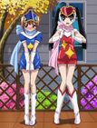 Kanon & Hinata as Jewel Rangers.