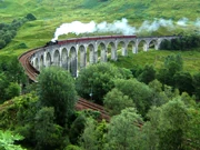 The  in Scotland (which the  passes en route to ), features in four films in the series, including the Dementor scene in Prisoner of Azkaban