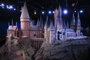 A studio model of  Castle as it appears in the films.