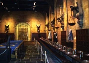 The studio film set of The Great Hall of Hogwarts was one of the first sets ever created for the series