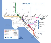  passenger rail map, which stretches from  to , with  as the central hub.