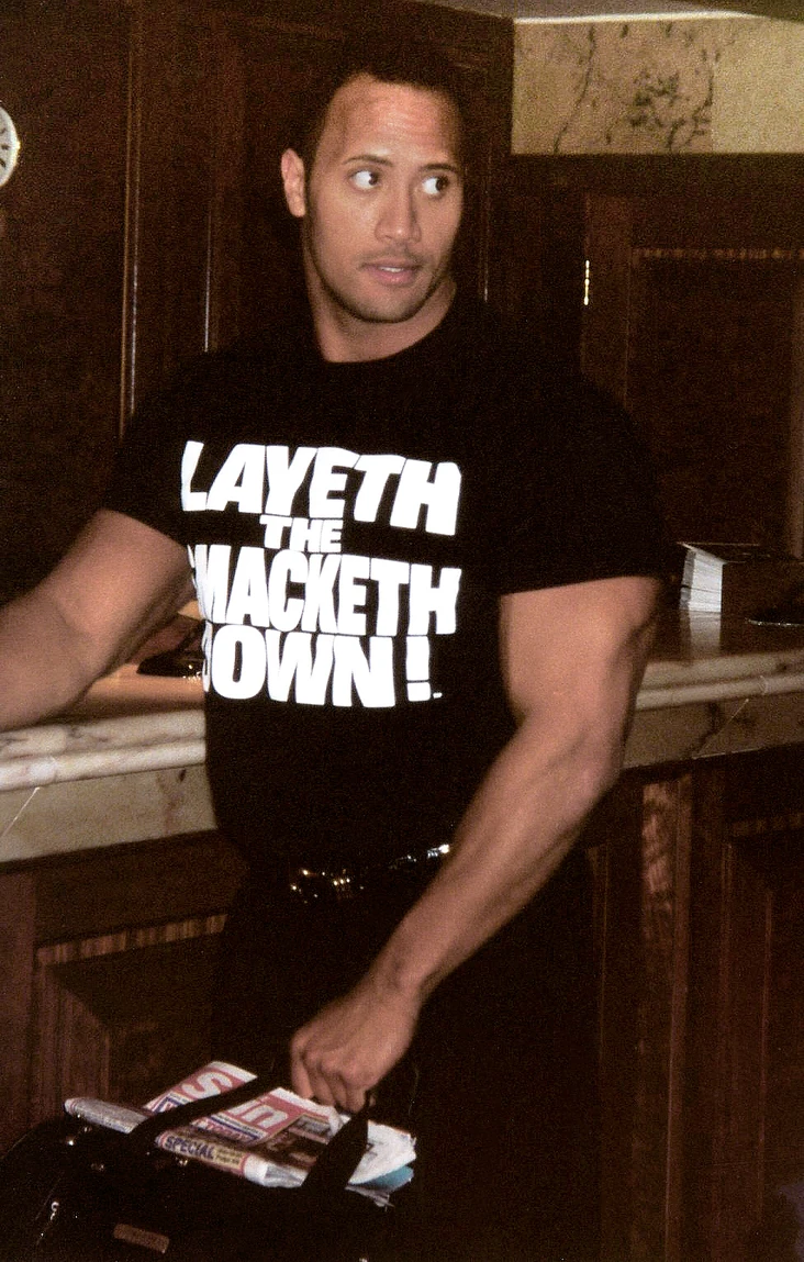 Dwayne Johnson Snitch Tee - The Rock Wrestler 2013 Action Movie Promo T Shirt Lg