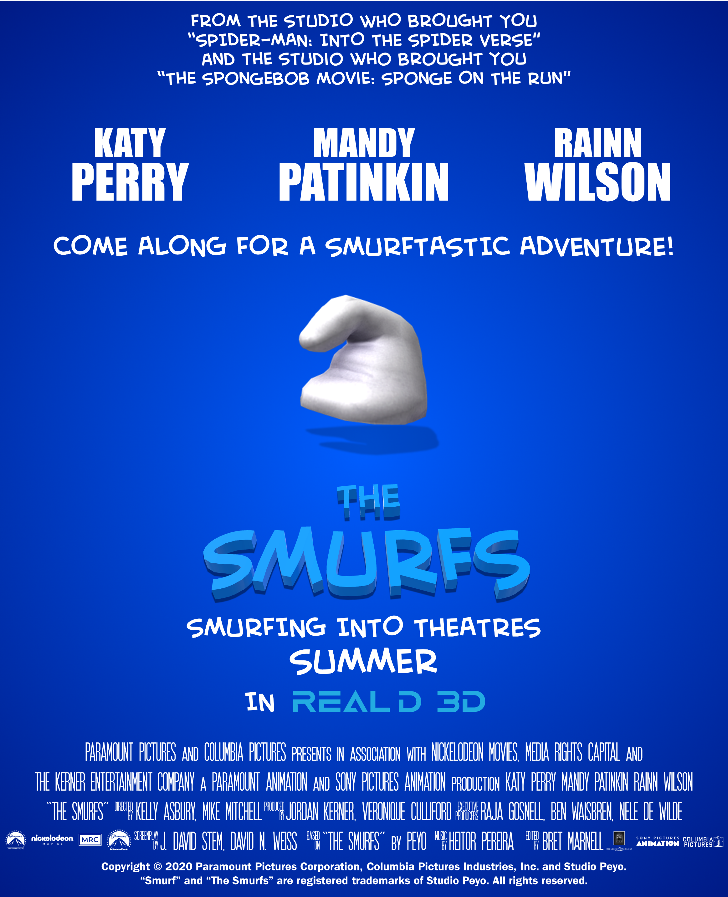 Mandy Patinkin Smurf Smurfing to Smurf Papa Smurf