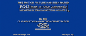 Rated PG-13 MPAA Rating ID (2001; Cinemascope)