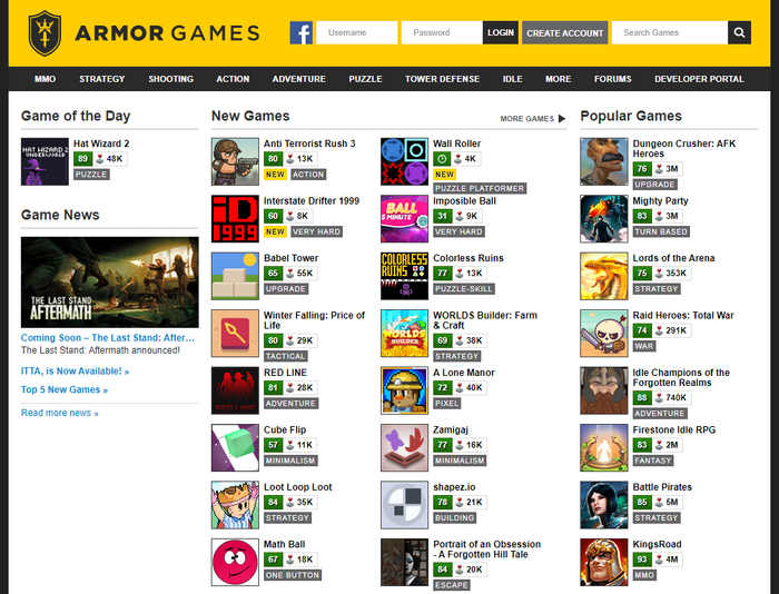 Play Free Games Online at Armor Games