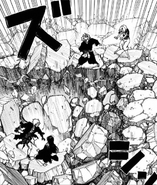 Mei putting an end to Gabimaru's fight with Chōbei.