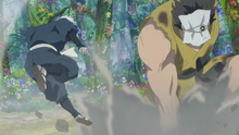 Gabimaru fights Rokurota