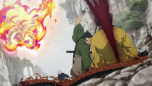 Gabimaru and Gantetsusai kill the Doshi