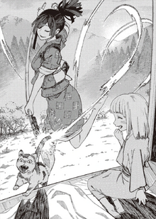 Ninja in a field of wheat (Yuzuhira from Hell's Paradise) : r/krita