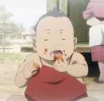 Rokurōta as an infant.