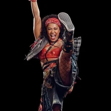 Georgia Iudica-Davies as Liebeshwoosh in Bat Out Of Hell: The Musical