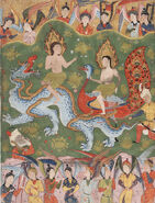 Adam and Eve from a copy of the Falnama