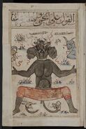 Kitab al-Bulhan --- 3-headed devil