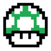 Vector Mario Bros1 UP Mushroom by chris a
