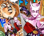 Killer Queen impede o suicídio de Hayato.