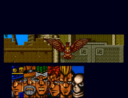 Pet Shop attacks from the sky (JoJo's Bizarre Adventure (SFC Game))