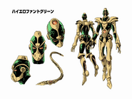 Hierophant Green's concept art for the OVA