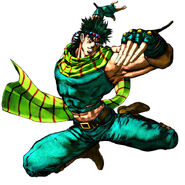 Render del joven Joseph en el videojuego JoJo's Bizarre Adventure: All-Star Battle.