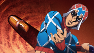 Mista explains how he shot half of a bullet into a bullet already inside Sale's head, sending both bullets directly into Sale's brain