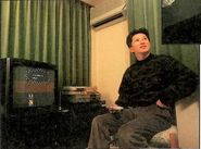 Araki playing JoJo on Super Famicom - Virtual Jump, Feb 21 Issue (1993)