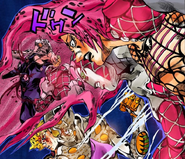 Diavolo forecasts his victory over Giorno