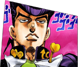 Glaringly meeting Okuyasu Nijimura