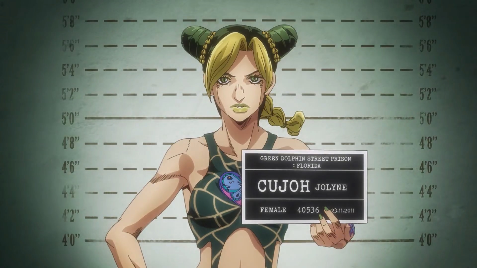 JoJo's Bizarre Adventure Stone Ocean Wafer Card Jolyne Cujoh Opening 2  Scene OP